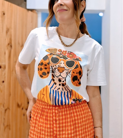 CAMISETA BLANCA PERRO
