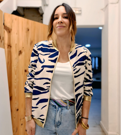 BOMBER CEBRA AZUL